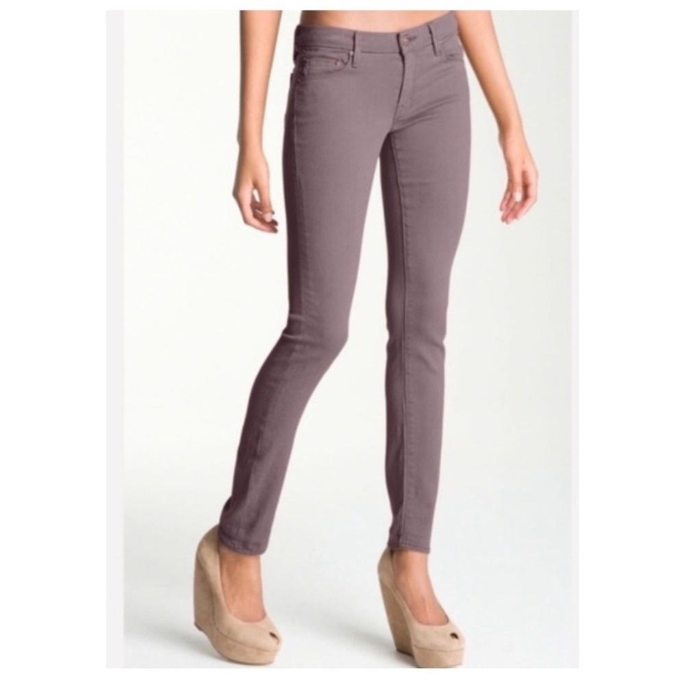 MOTHER‎ The Looker POP! Skinny Jeans Purple Lilac 25 Designer Stretch Denim Chic
